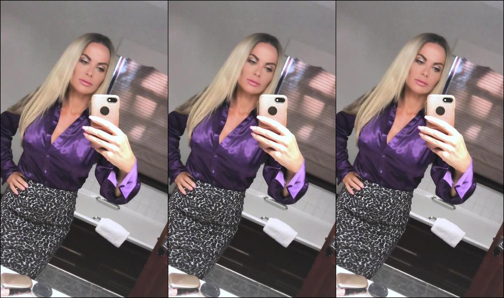 Jasmine Sinclair Undoing Your Blouse With One Hand While D B A E Ad E Ce