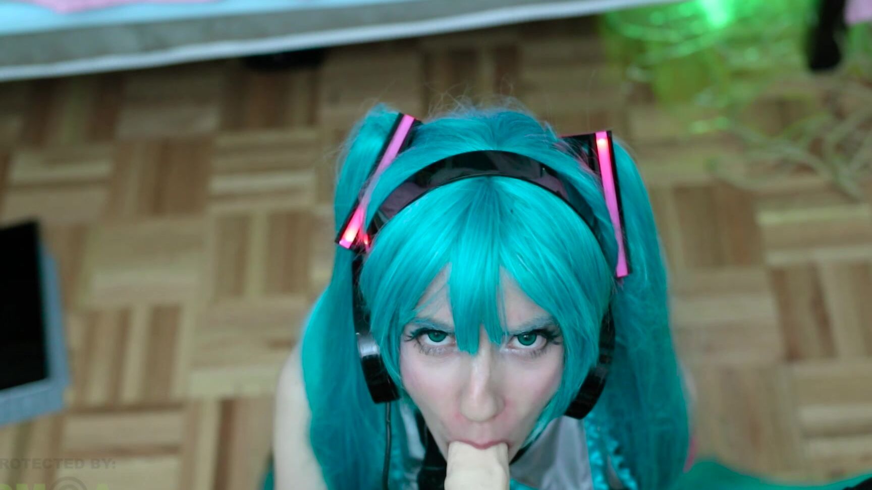 Toys, Masturbate, FuckingMachine, Solo, Dildo Lana Rain - Hatsune Miku Fucked While Tied Up SiteRip