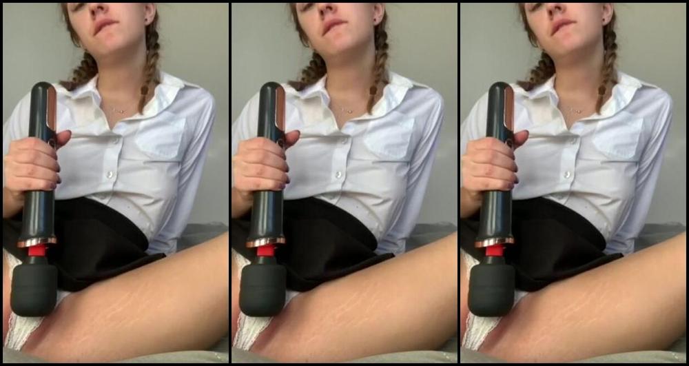Orgasms, School Girl, School Uniform, 18 & 19 Yrs Old, Toys cuteinnocent sch--lgirl playing with wand ManyVids