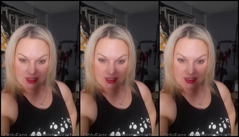 Mistress Athena Nicknamed Mistressathena Onlyfans After Working Out And A Whats App Call Mistress Wanted To Address You