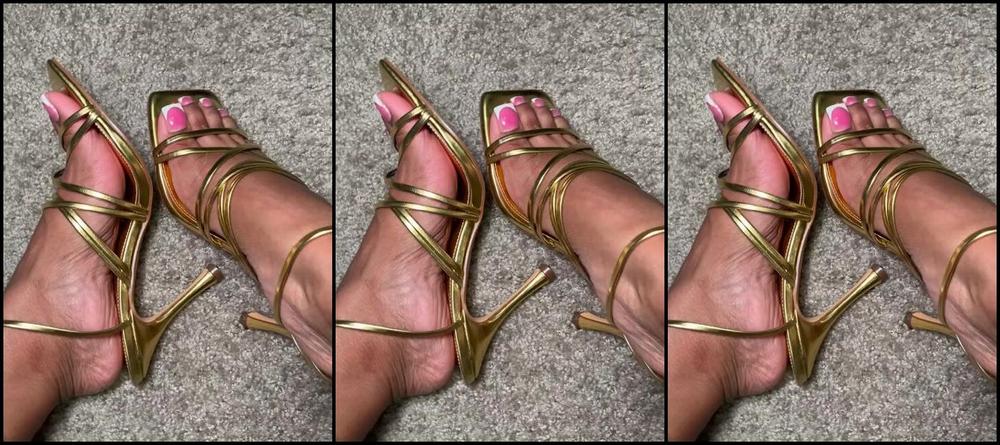 Solequeenri Onlyfans Little Tease Joi In My Sexy Gold Heelsp