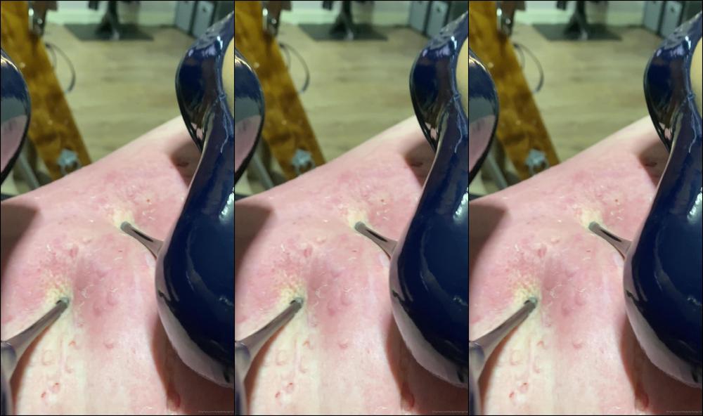 Lady Dark Angel Then Putting The Heels Back To Work