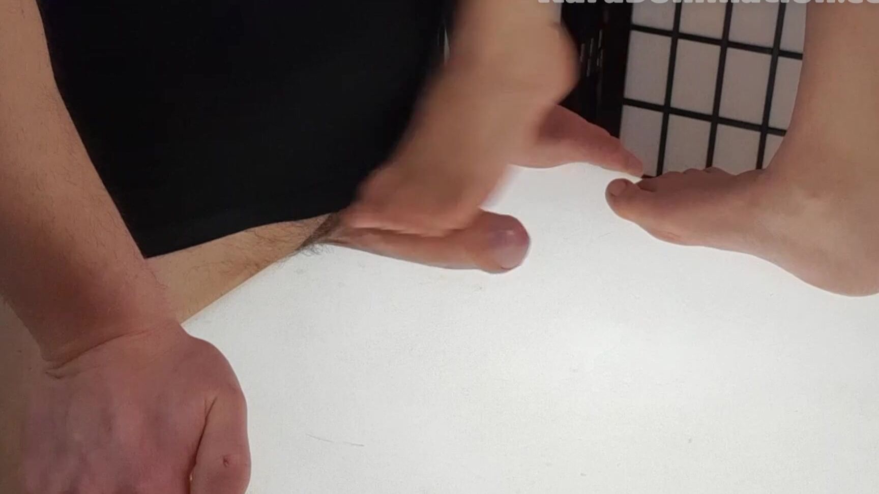 Karabb M Teasing Oiled Footjob W Orgasm Denial D He Was Horny And I Promis