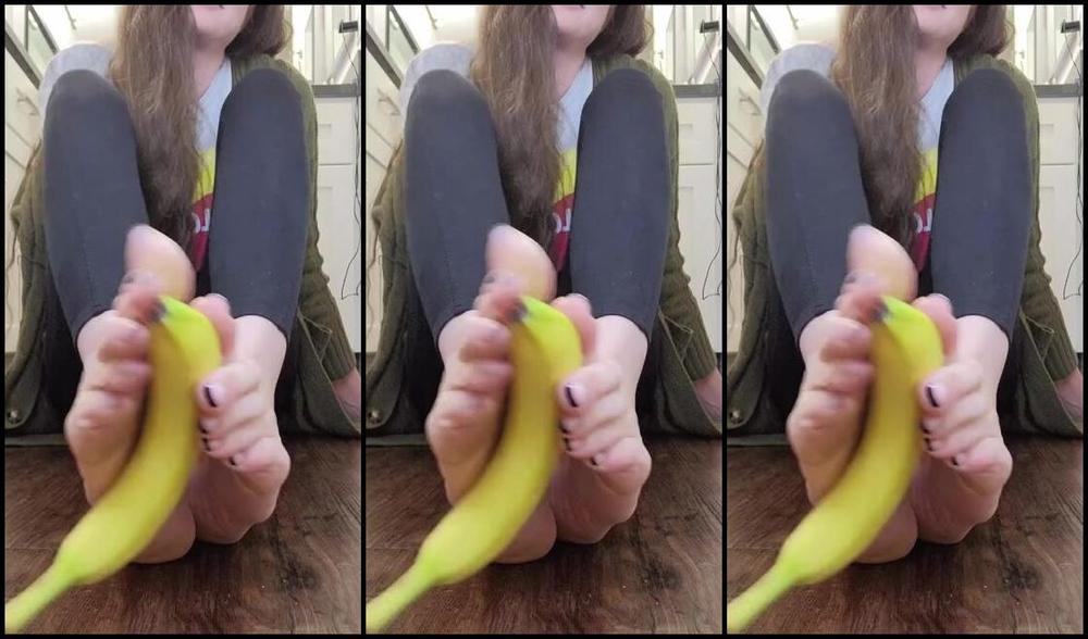 Megan Fletcher Aka Sweetsoleprincess Onlyfans Dont You Wish You Were This Banana Maybe Not At The End My Toe Grip