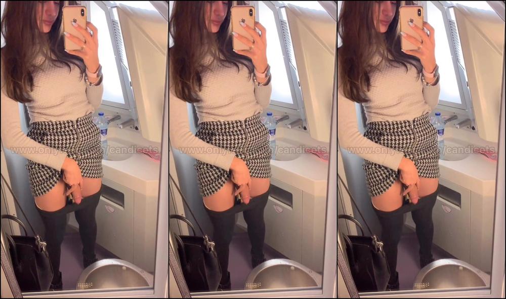 Candicets Into The Train In Toilett