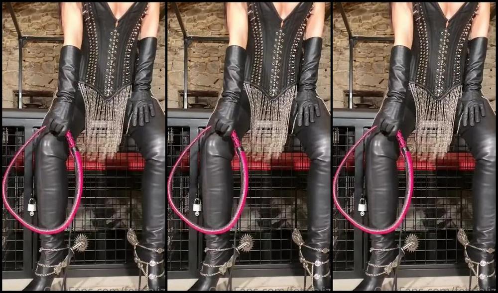 Fetishliza Onlyfans A New Bullwhip To Fear Or Love Eitherway You Will Obey Your Booted Mistress Leather Spurs