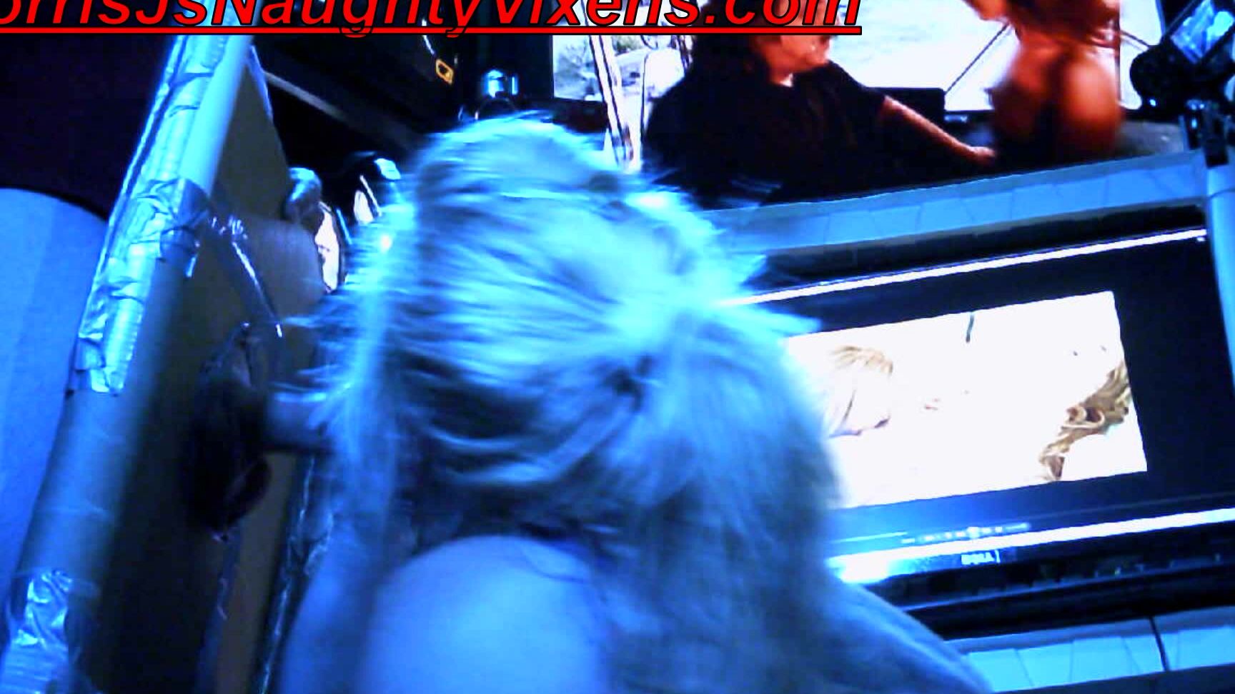 "nmjnaughtyvixens" adulttheater, blonde, blowjob, doggystyle, gloryhole Jadesway sucks me hard from soft manyvids