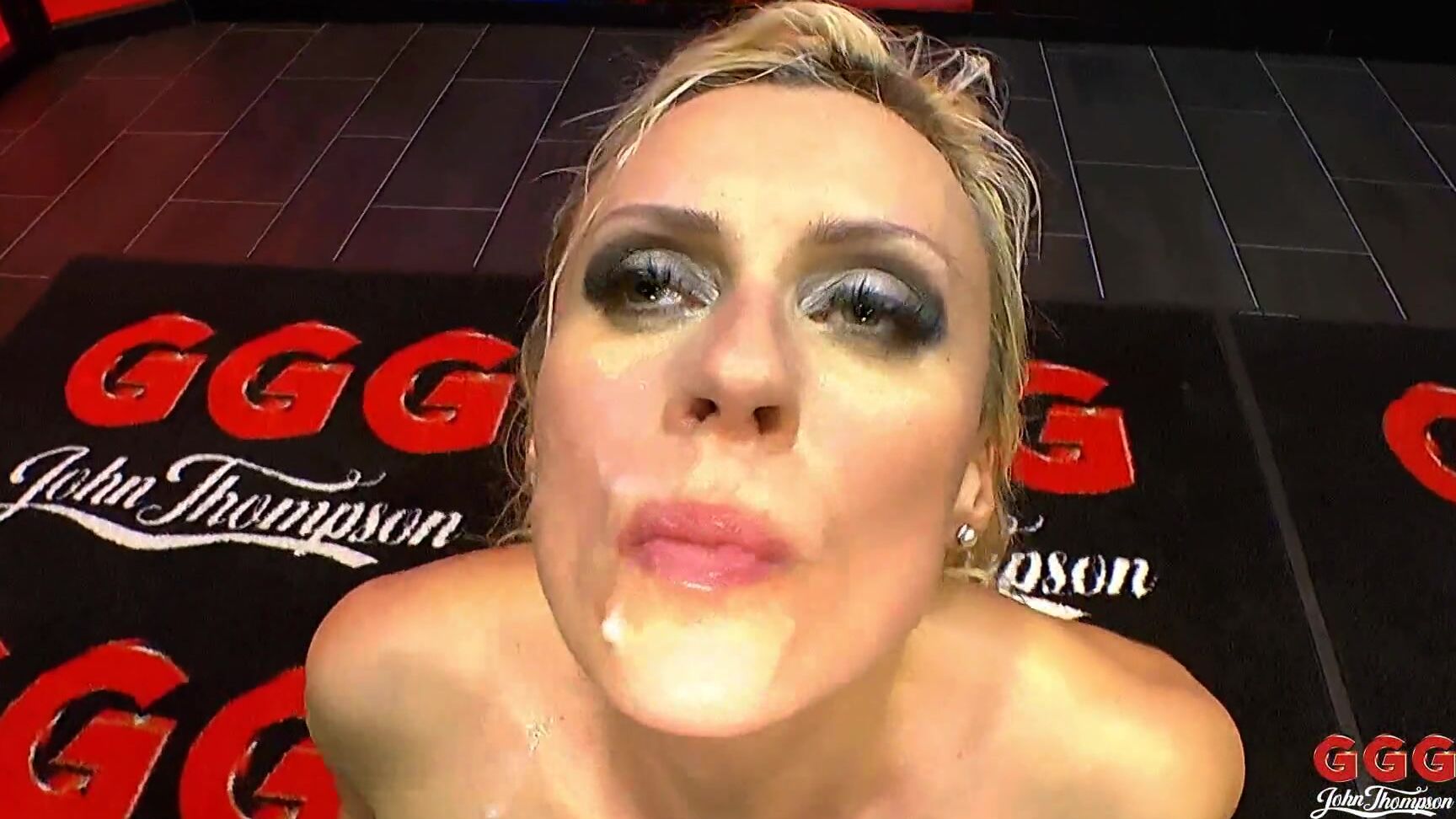 Blonde, Gangbang, Blowjob, Bukkake, Anal, Group, FacialCumshot GGG - Gefangen Im Spermaparadies GGG