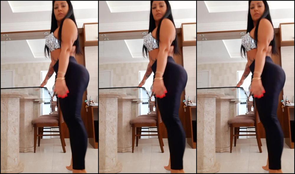 Monsanthiagoxxx Cristal High Heels Black Leggings Walking