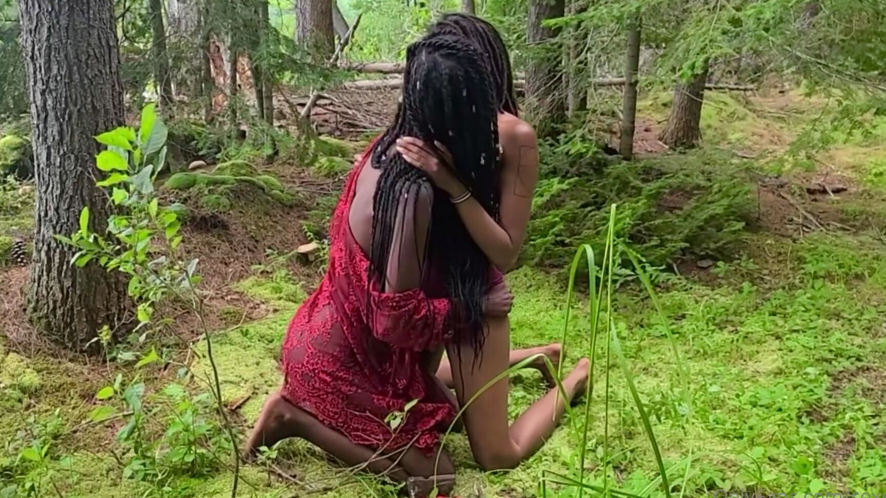 Sexmeat Just Two Black Forest Nymphs Feeding Each Other Strawberries Making Out And Eating Each