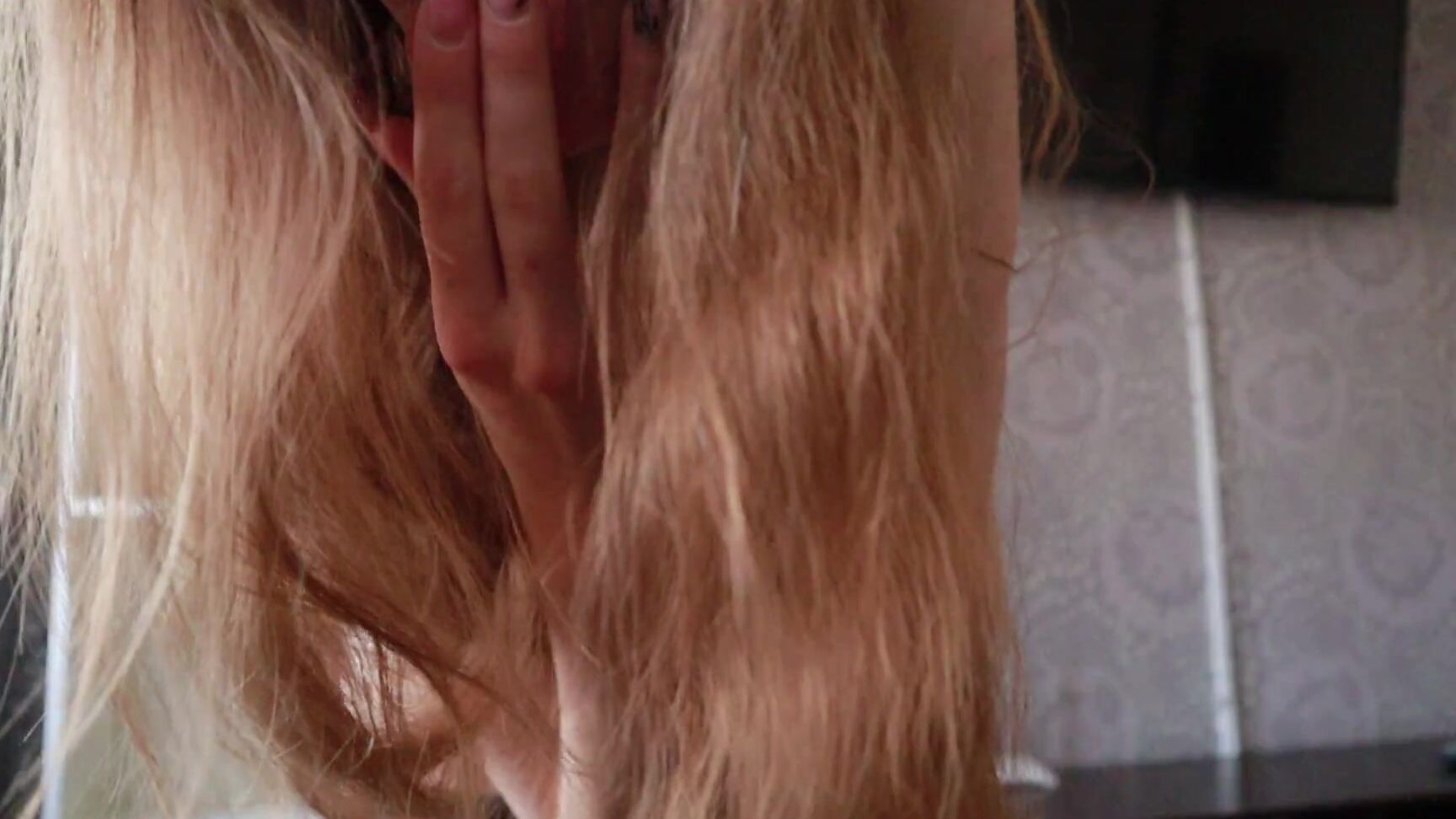 Katya Shien schoolgirl in a leather coat and black pantyhose undresses and masturbates virgin pussy Pornhub