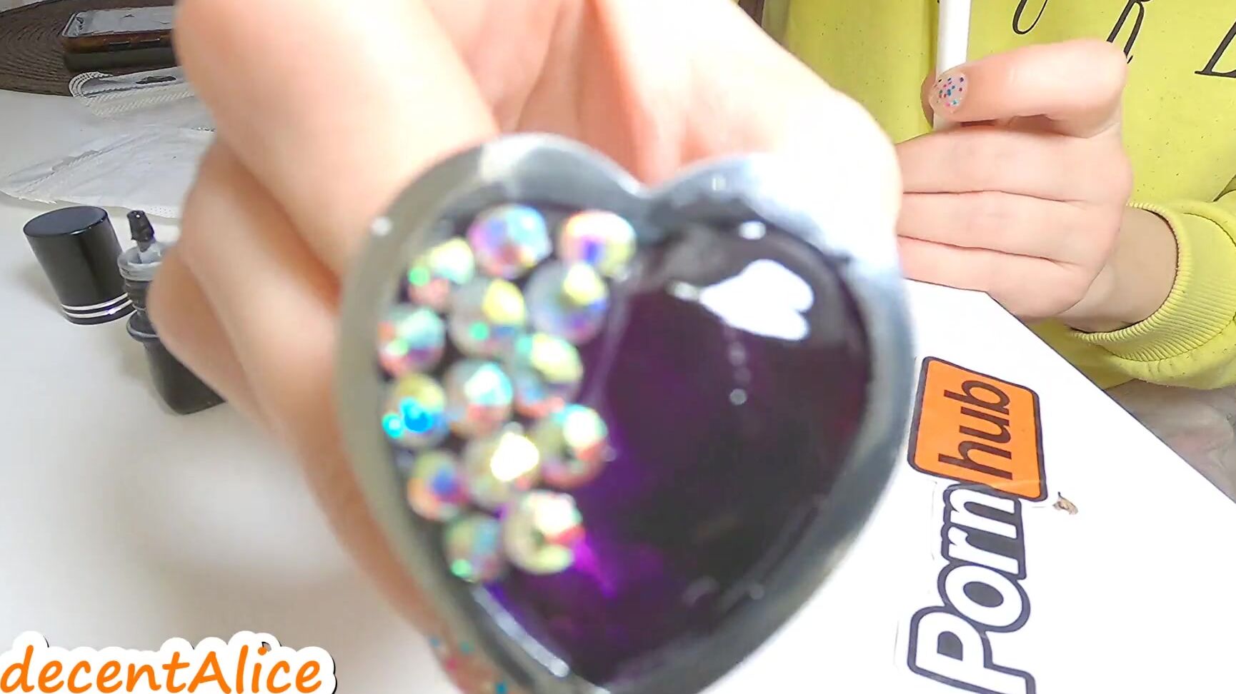 IndecentAlice TUTORIAL--Swarovsky Butt Plug Craft & then Demonstration 4K Pornhub