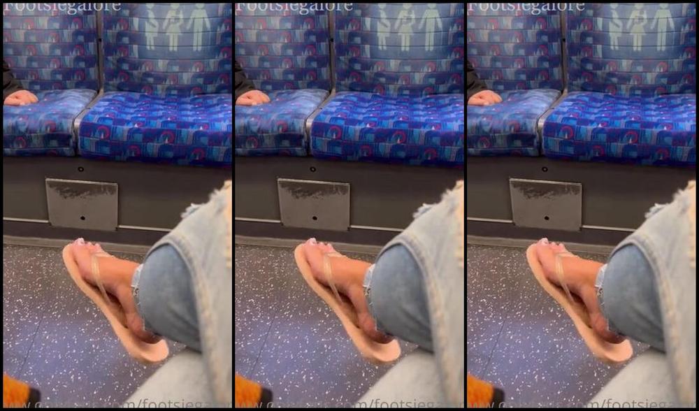 Footsiegalore Onlyfans Dangle Drop And Fidgeting Feet On The Tube I Can Never Keep Still Would You Be Able To Stop Yours