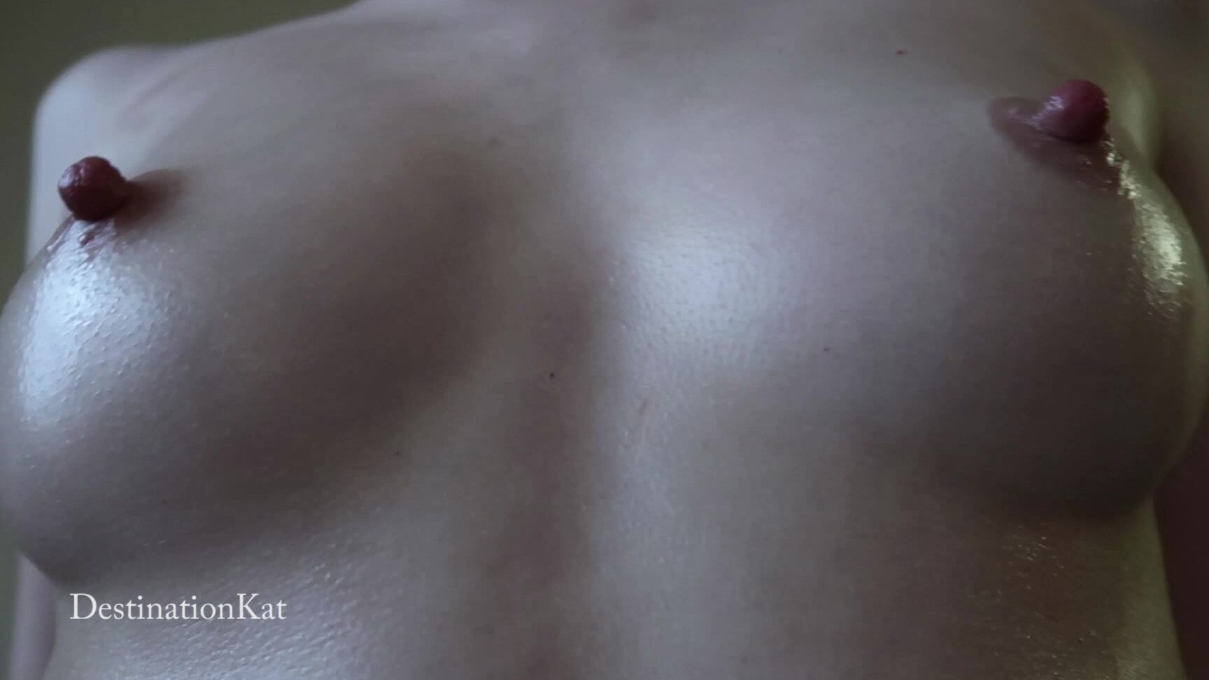 Small Tits, Oil, Lotion/Oil Fetish, Massage, Close-Ups massaging my boobs ManyVids