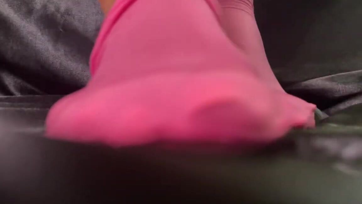 Nylon Worship, High Heels, Feet, Foot Fetish, Ebony Foot Fetish, SFW pink nylons peep toe heels removal ManyVids