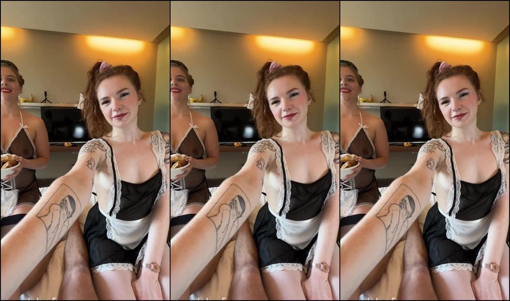 Frecklefox Pov Two Hot Maids Feeding You