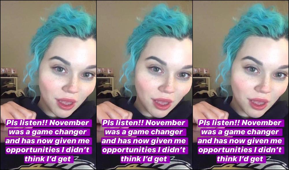 Scarlettfoxplay I Can Barely Keep My Eyes Open But I M Uploading This From My Ig Stories Pls Watch It