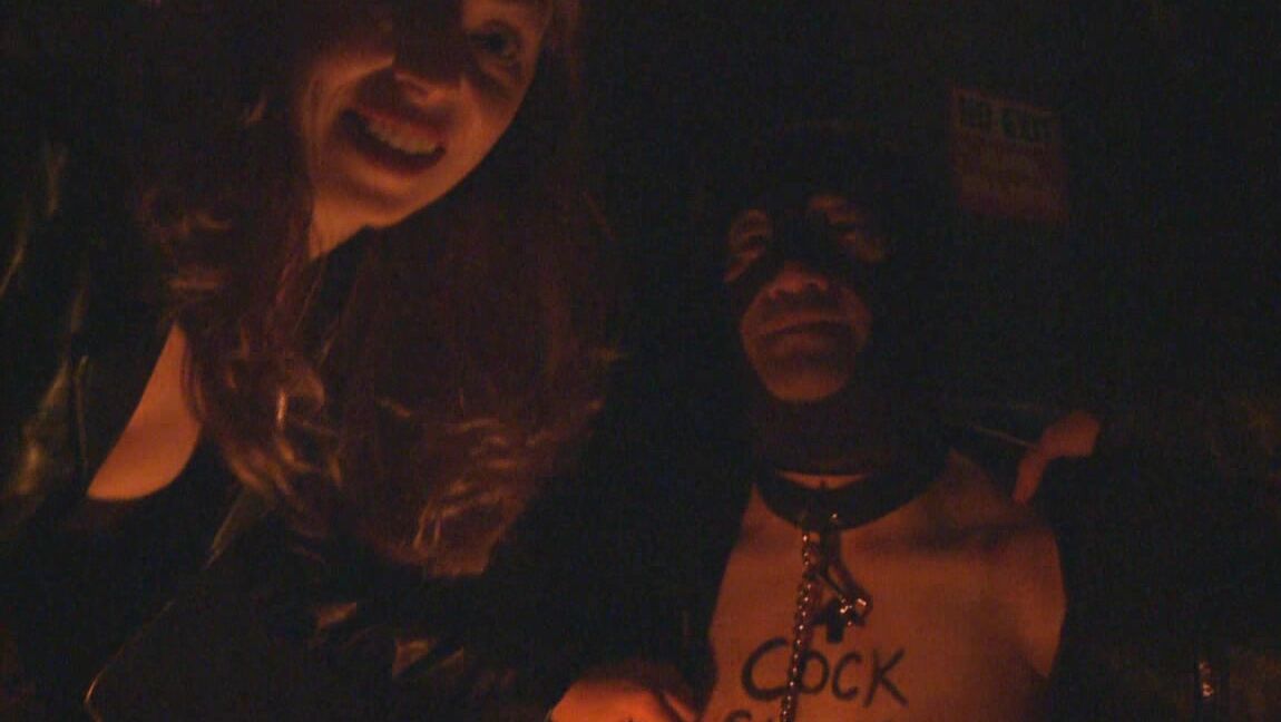 Mistress T Gimp sucks cock MistressT