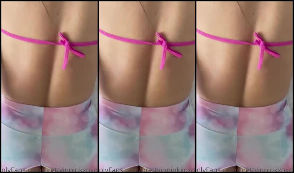 Pretty In Pink Nicknamed Prettyinpinkxoxofficial Onlyfans Post Yoga Workout Watch Me Get Plugged And Then Creampied 3