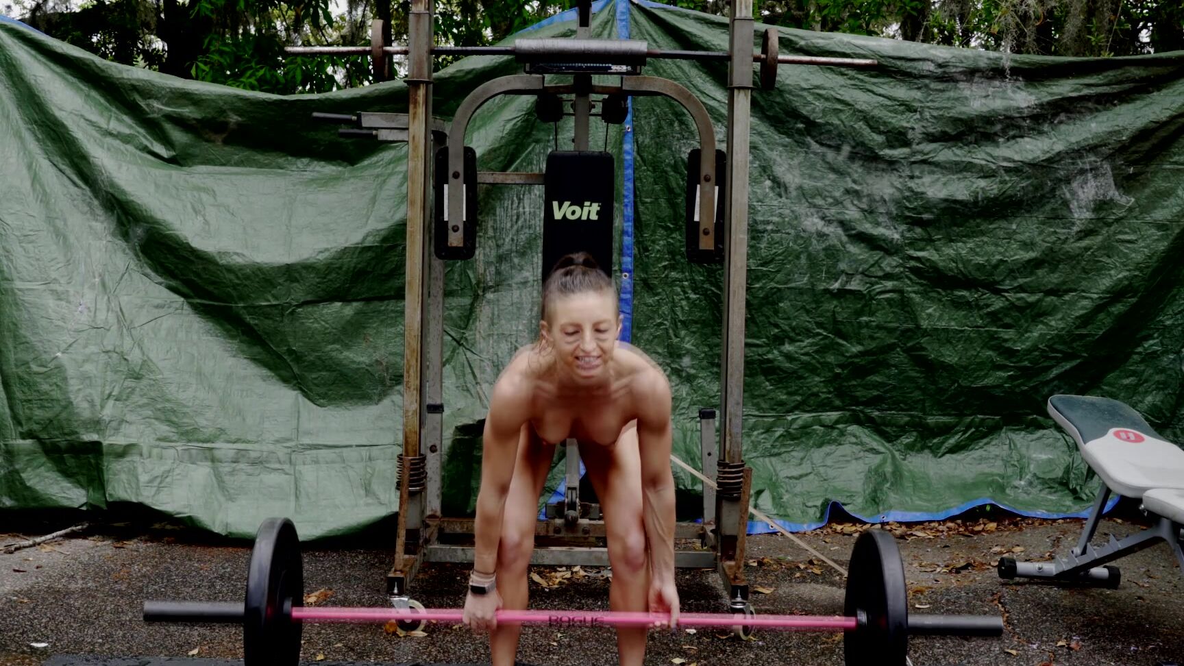 Lora Cross Naked Workout Advanced Weightlifting