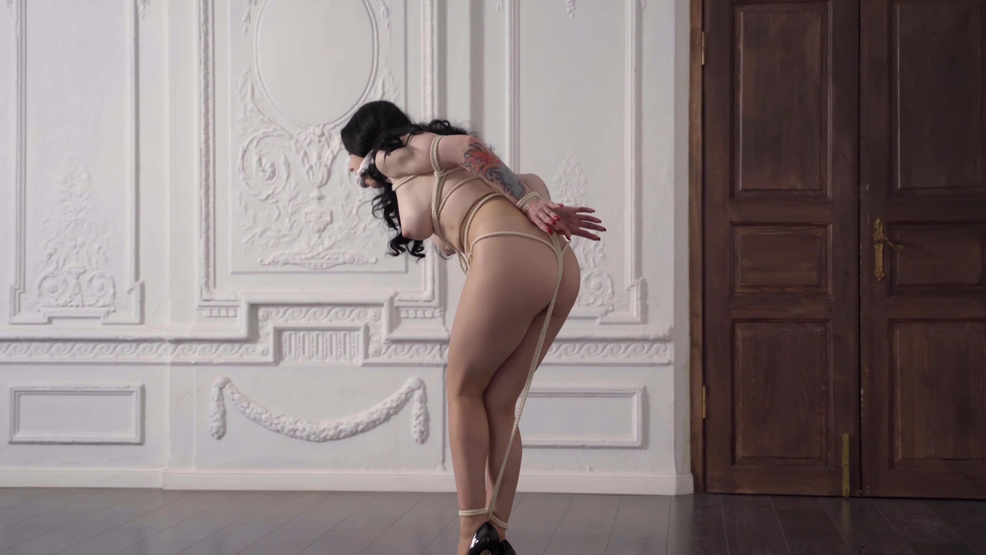 Ballgagged, Bondage, Bondage Device, Bondage Rope, Pantyhose bondage-trilogy-part-three-submission ManyVids