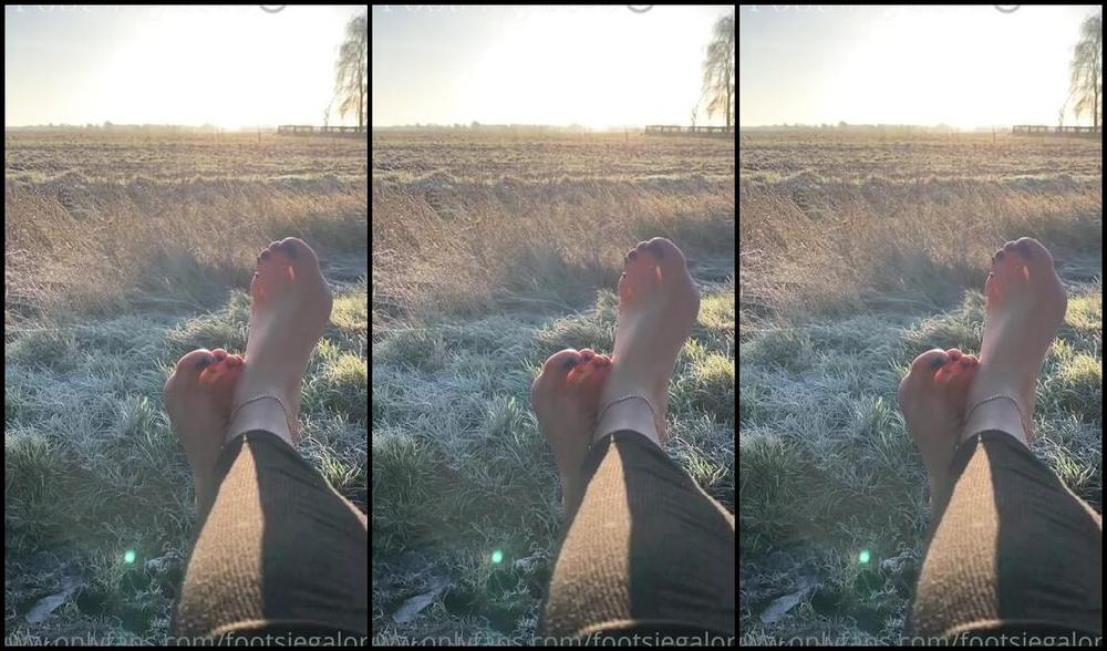Footsiegalore Onlyfans It Was So Beautiful This Morning I Had To Stop And Take In The View So Frosty But Beautiful