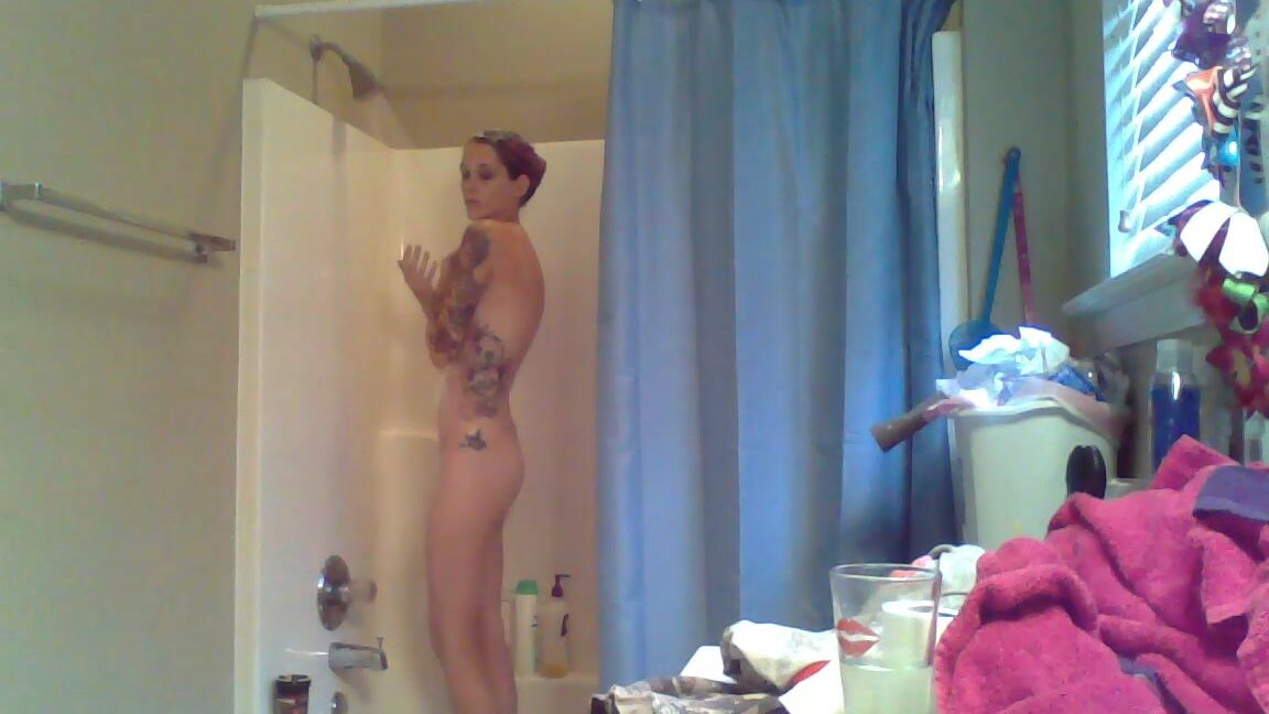 Seline Shower And Brushing My Hair