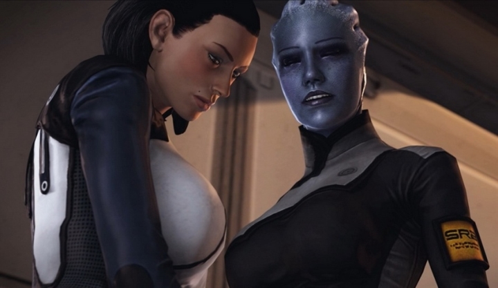 Animation, Oral, Mass Effect, Futa, Vaginal, 3DCG, Futanari, Dickgirl Liara & Dr. Eva Core Mix