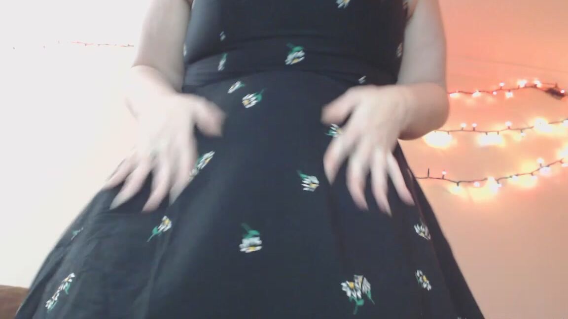 Camgirlkitten Bbw Black Sundress Twerk