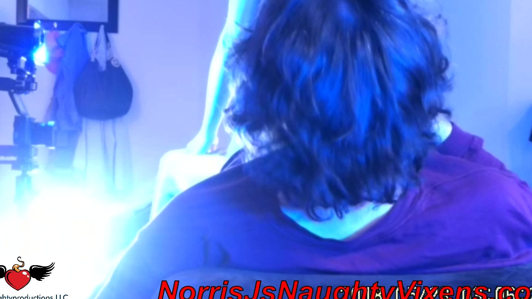 "nmjnaughtyvixens" blowjob, cuckolding, cuminmouth, fucking, pussyeating OWilder in blue light getting fucked manyvids