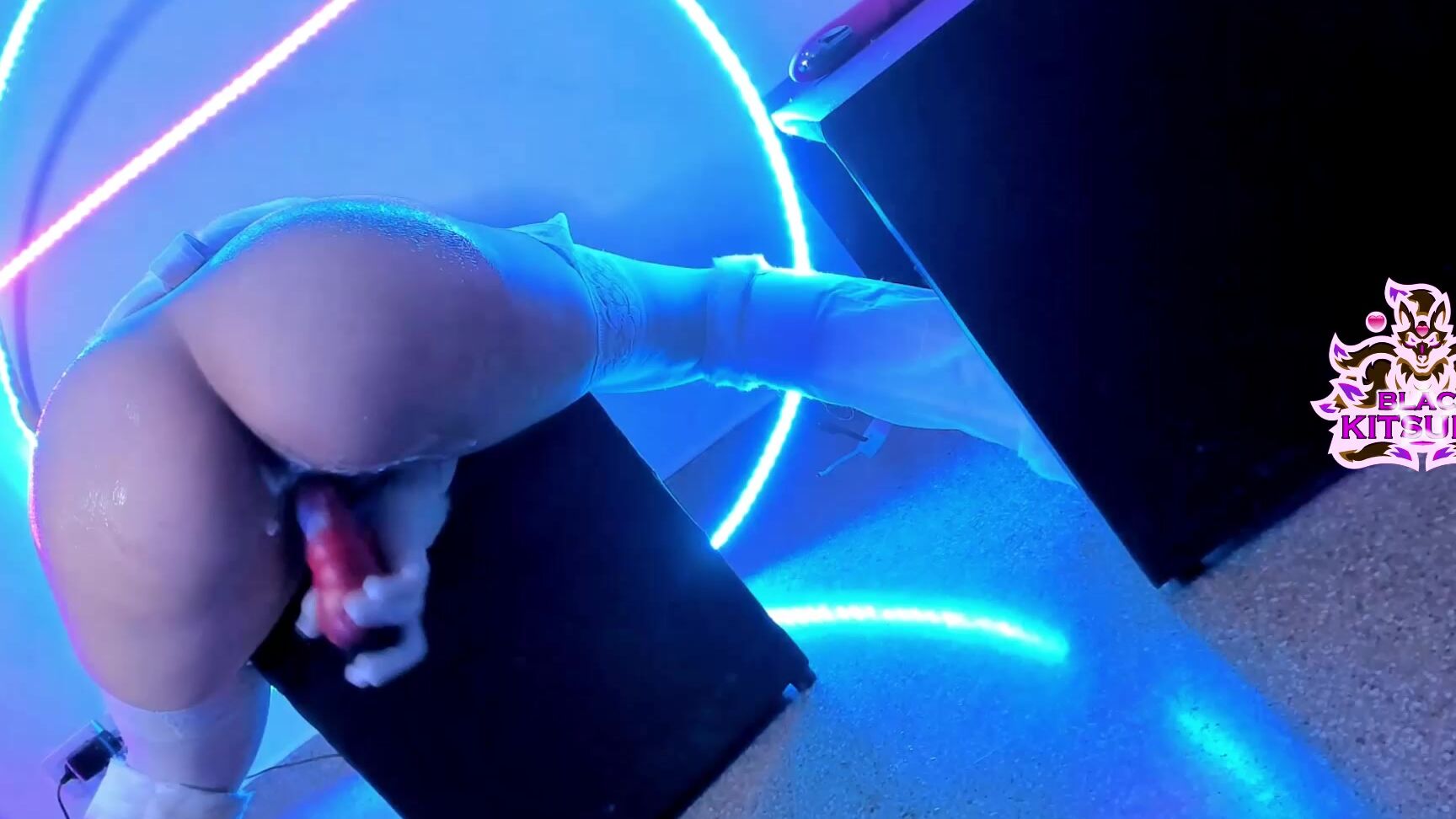 "Black Kitsune" cosplay, cosplaying, fightinggame, solofemale, spanking Mignon Beart King of Fighters Oil amp Spank manyvids