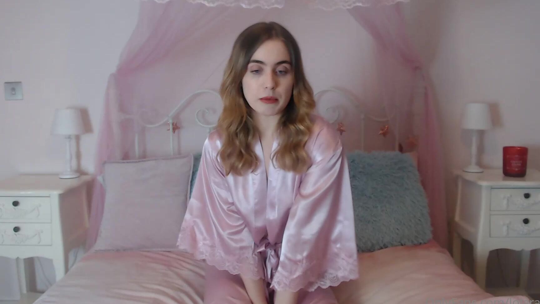 Lolaraexxx Pink Satin Chastity Fetish Tease And Denial