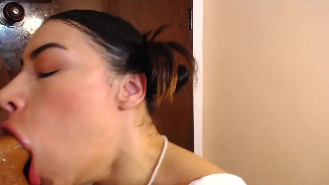 "Melted_Chocolate" 18and19yrsold, blowjob, deepthroat, dildofucking, fucking, hardcore, latina, orgasms, sloppy, sloppyblowjob She Swallows the Dildo Completely Moaning with Delight manyvids