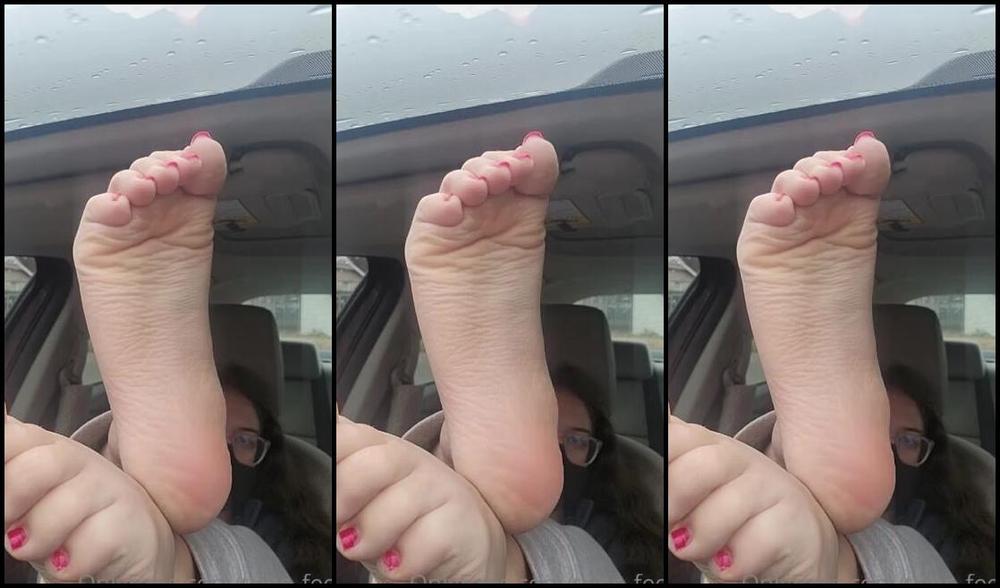 Mistress Trina Nicknamed Trins Feet 12 02 2022 Onlyfans Video Who Doesnt Love Feet Up On The Dashboard Look How Wrinkled They Get