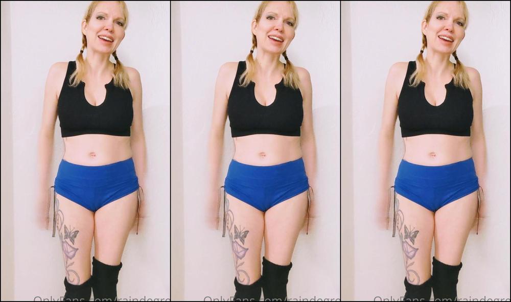 Raindegrey 2426674952 04 16 2022 Custom Request Topless Jumping Jacks In Workout Shorts