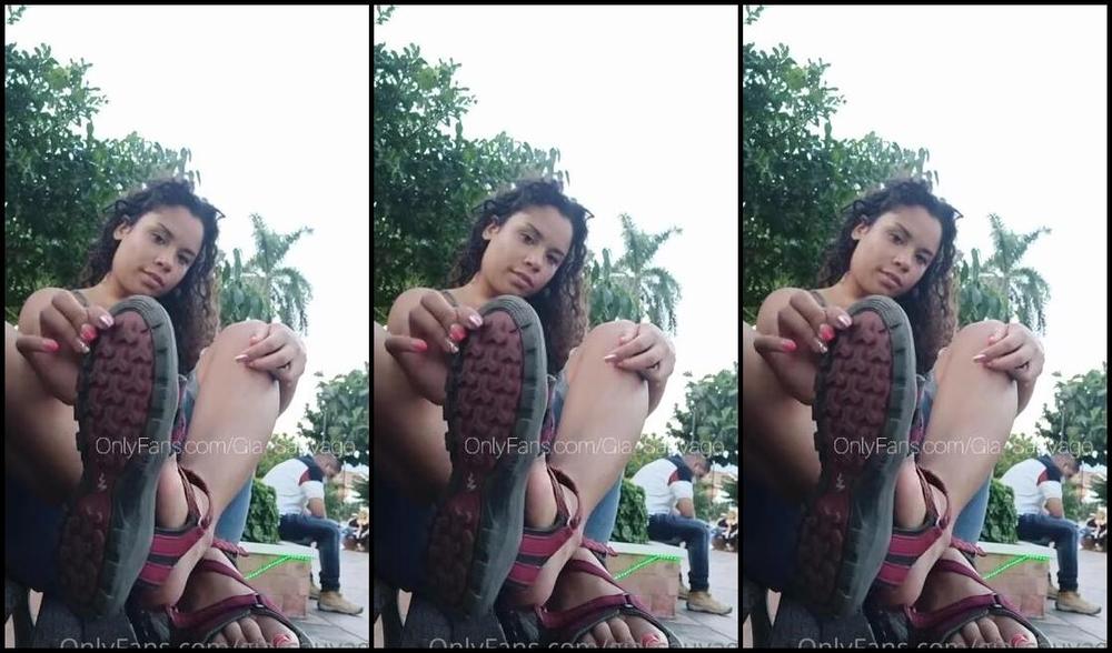 Gia Sauvage Nicknamed Gia Sauvage Onlyfans New Candid Video I Tease You With My Feet While Im On A Public Park Surrounded By People I Take