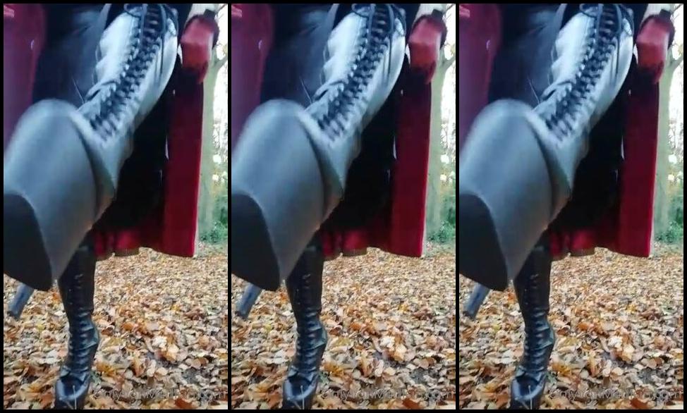 Avavonmedisin Outdoor Bootlicking Duties For My Boot Licking Slave Only When My Dirty Boots Are Clean