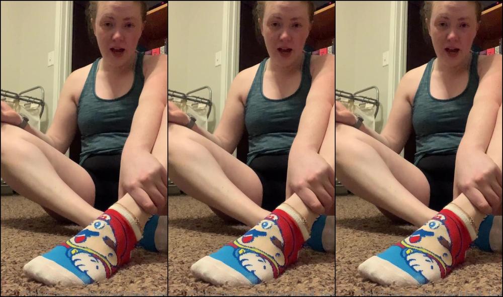 Freckled Feet Impromptu Sweaty Shoe Sock Strip With Some Light Self Worship At The End Happy Mar Day