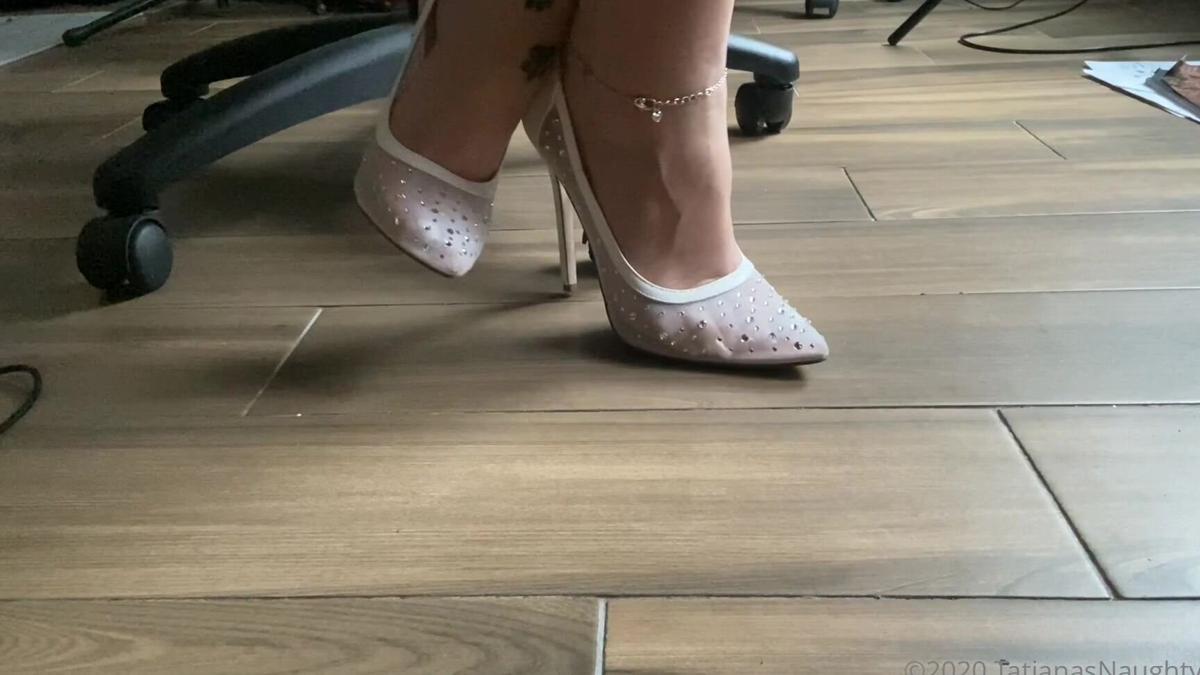 Tatianasnaughtytoes New French Pedicure White Heels Working From Home Can Be Fun At Times My