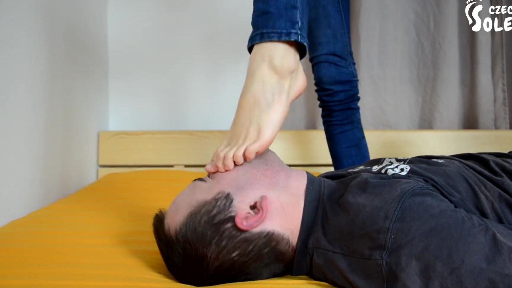 Czech Soles Foot Smother Fight 2 - (Mixed Wrestling, Sexy Feet, Teen Feet) Czech Soles