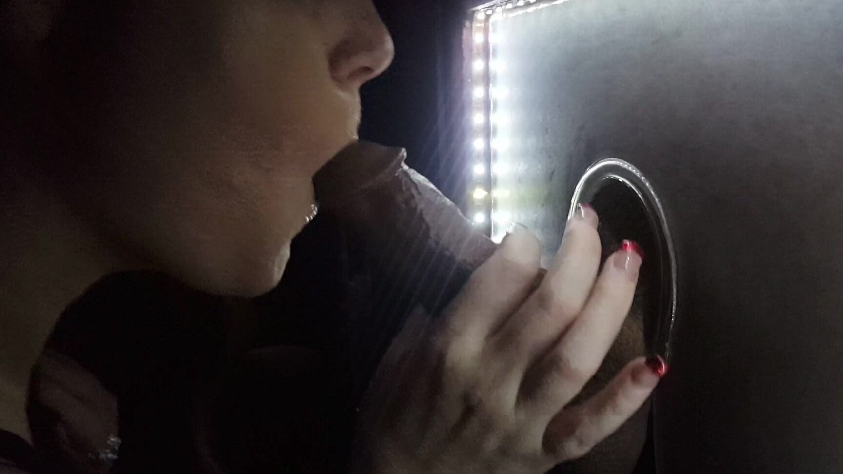 BBC, Blowjob, Gloryhole, Interracial, Public Blowjob kimswallows gloryhole explosive cumshot 6 feet high ManyVids