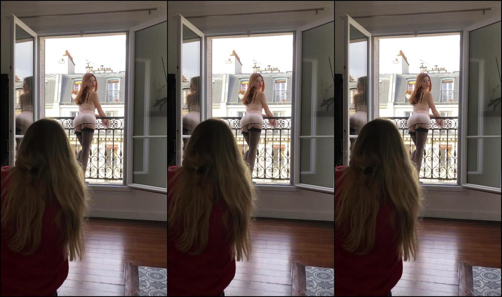 Evadevil Video Shooting In Lingerie On The Balcony Would You Be Shy If You Looked This Good