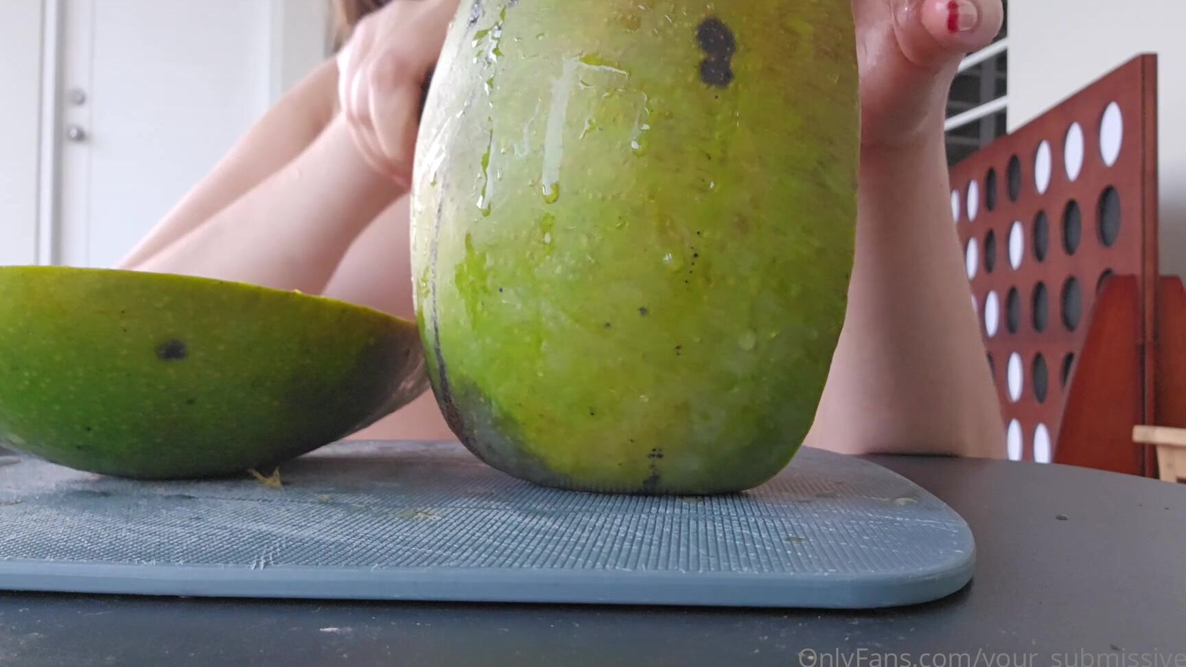 Your Submissive Doll 3450386208 08 21 2024 I Just Had To Show You More Clearly The Sheer Size Of This Fruit In Comparison