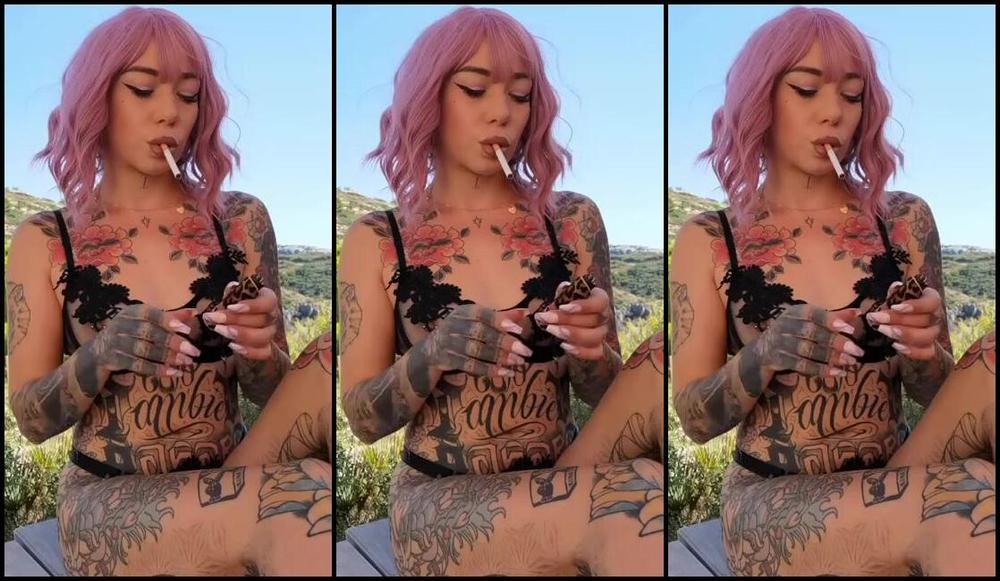 Queen Kinkerbell Nicknamed Kinkerbell23 Onlyfans Another Cigarette Break Whilst We Were Away This Was Actually An After Sex Cigarette Who Loves