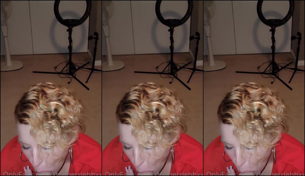 Strwberriebbxxx Love Spitting On His Cock Like This He Filled My Mouth With Cum I Swallowed It Like The