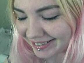 Camgirlkitten Pink Haired Punk Cigarette Smoking