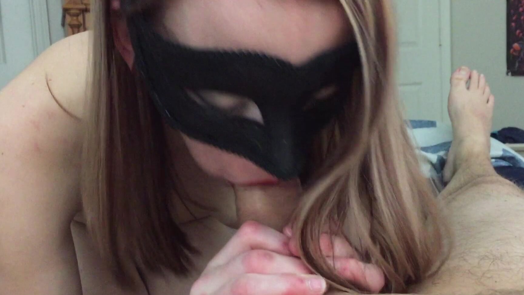 Amateur, Blowjob, Foreplay, Lipstick Fetish, Mask Fetish gisele roxx quicky bj foreplay ManyVids