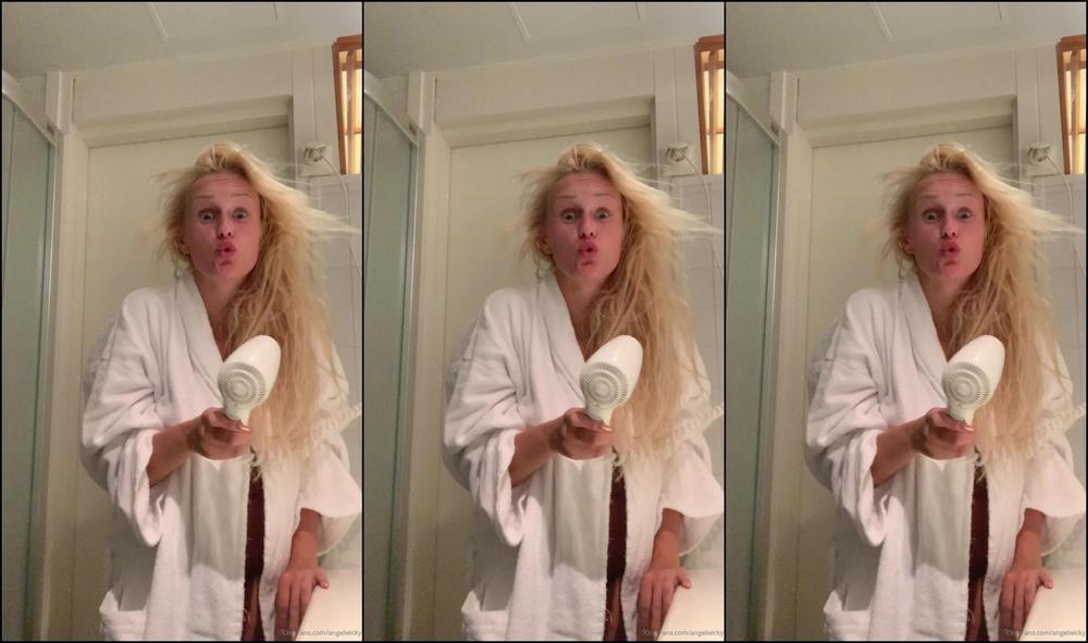 Angelwicky Funny Hair Drying Few Days Before My Haircut Vtipn Su En Vlas P R Dn P