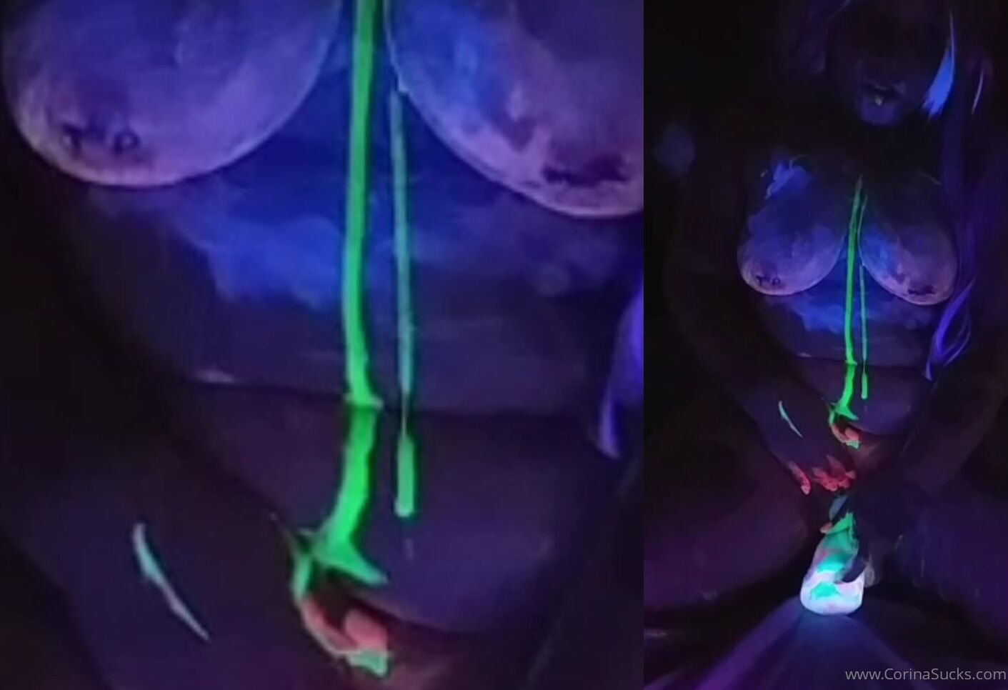 Corinasucks My Other Black Light Body Paint Premium Show