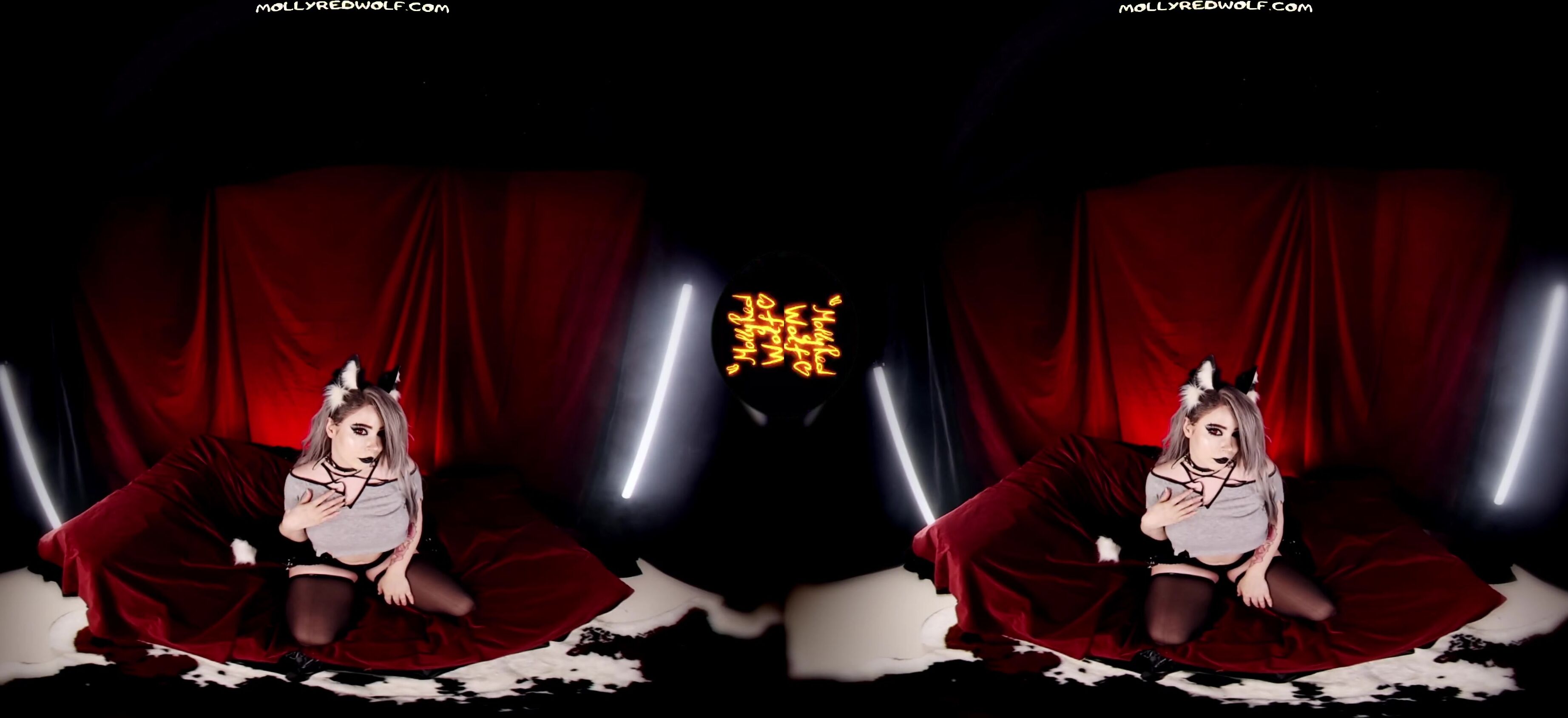 MollyRedWolf 192 -  Helluvaboss Test Video For Your VR ManyVids